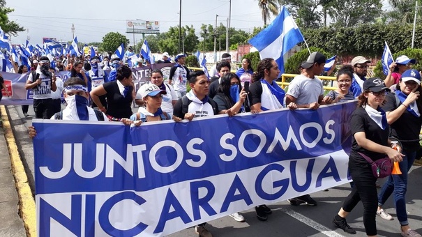 marchas oposicion en nicaragua