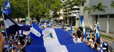 diaspora nicaraguense marcha en eeuu