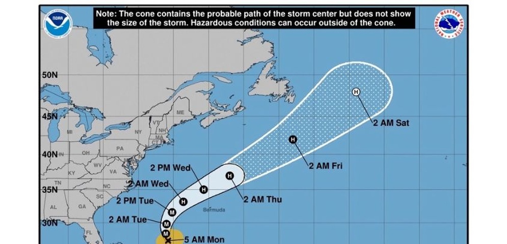 primer huracan franklin temporada ciclonica atlantico