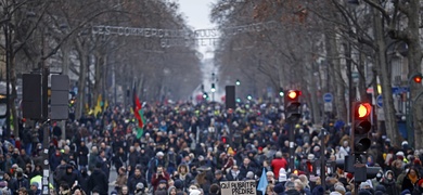 protestas contra reforma de pensiones francia