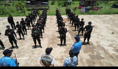 despliegan policias en territorio indigena