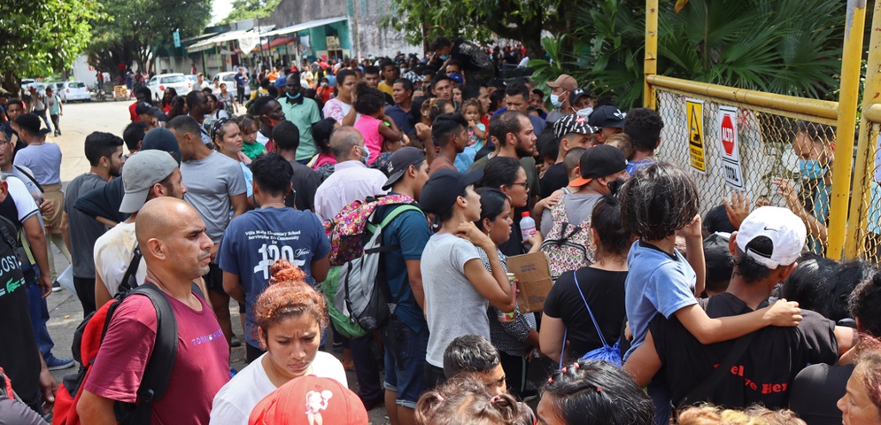 migrantes venezolanos en mexico