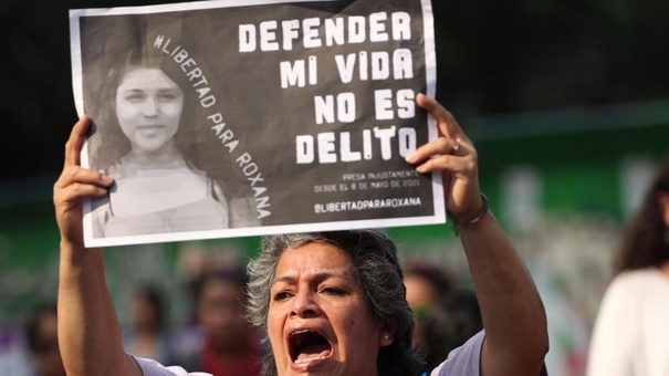 varios colectivos marchan en apoyo a Roxana Ruiz