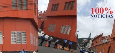 policía cerca curia eclesiástica de matagalpa