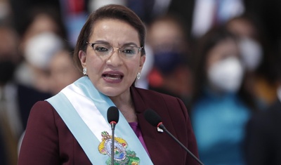 presidenta hondurena reunion en espana