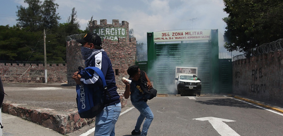 estudiantes protestas contra ejercito nicaragua