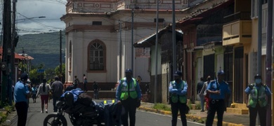 policia asedio iglesia catolica nicaragua