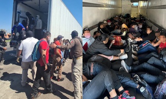 migrantes rescatados trailer mexico
