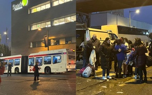 autobús con inmigrantes llegan a Filadelfia
