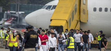 migrantes llegan guatemala deportados