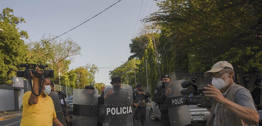 represión estatal contra periodistas en nicaragua