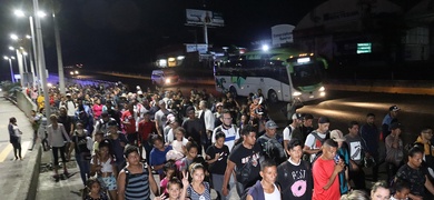 migrantes caravana mexico eeuu