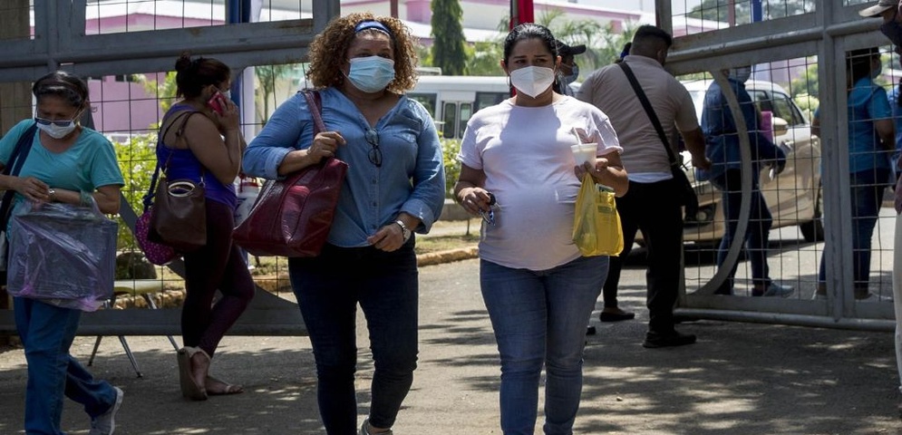 embarazadas mascarillas covid19 hospitales nicaragua