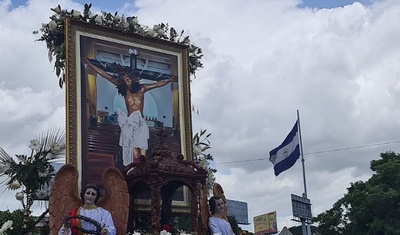 procesion sangre de  cristo managua