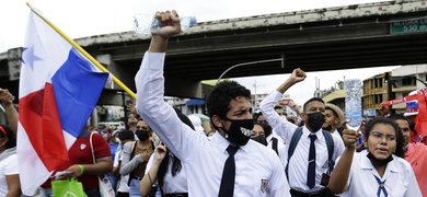 protestas en ciudad de panama