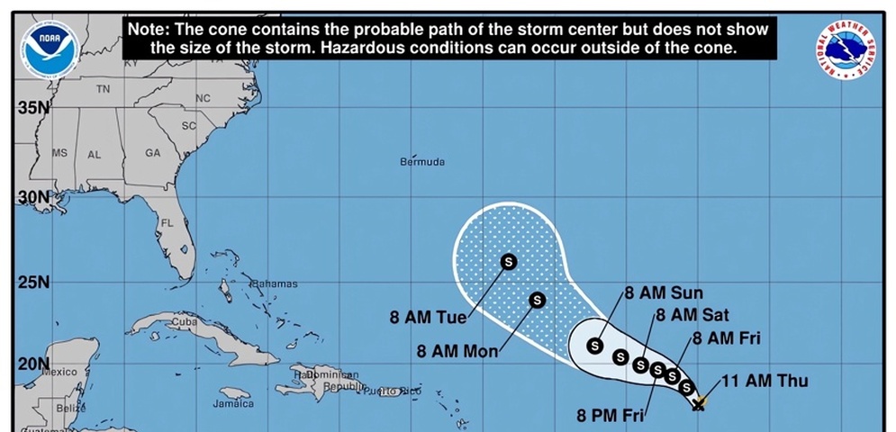 tormenta tropical rina atlanticos