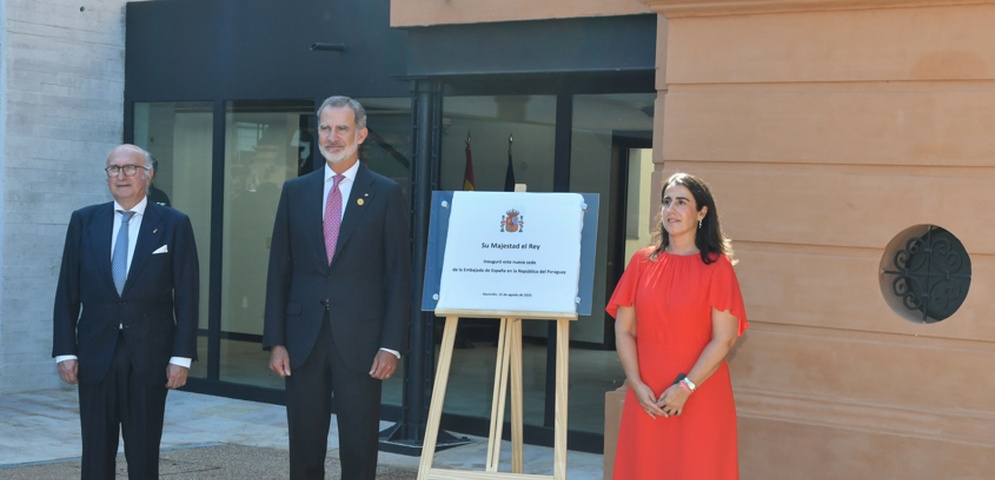 rey felipe inaugura embajada paraguay