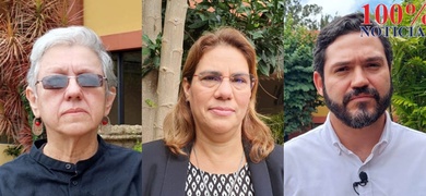 Ana Quirós, Elvira Cuadra y Jesús Tefel