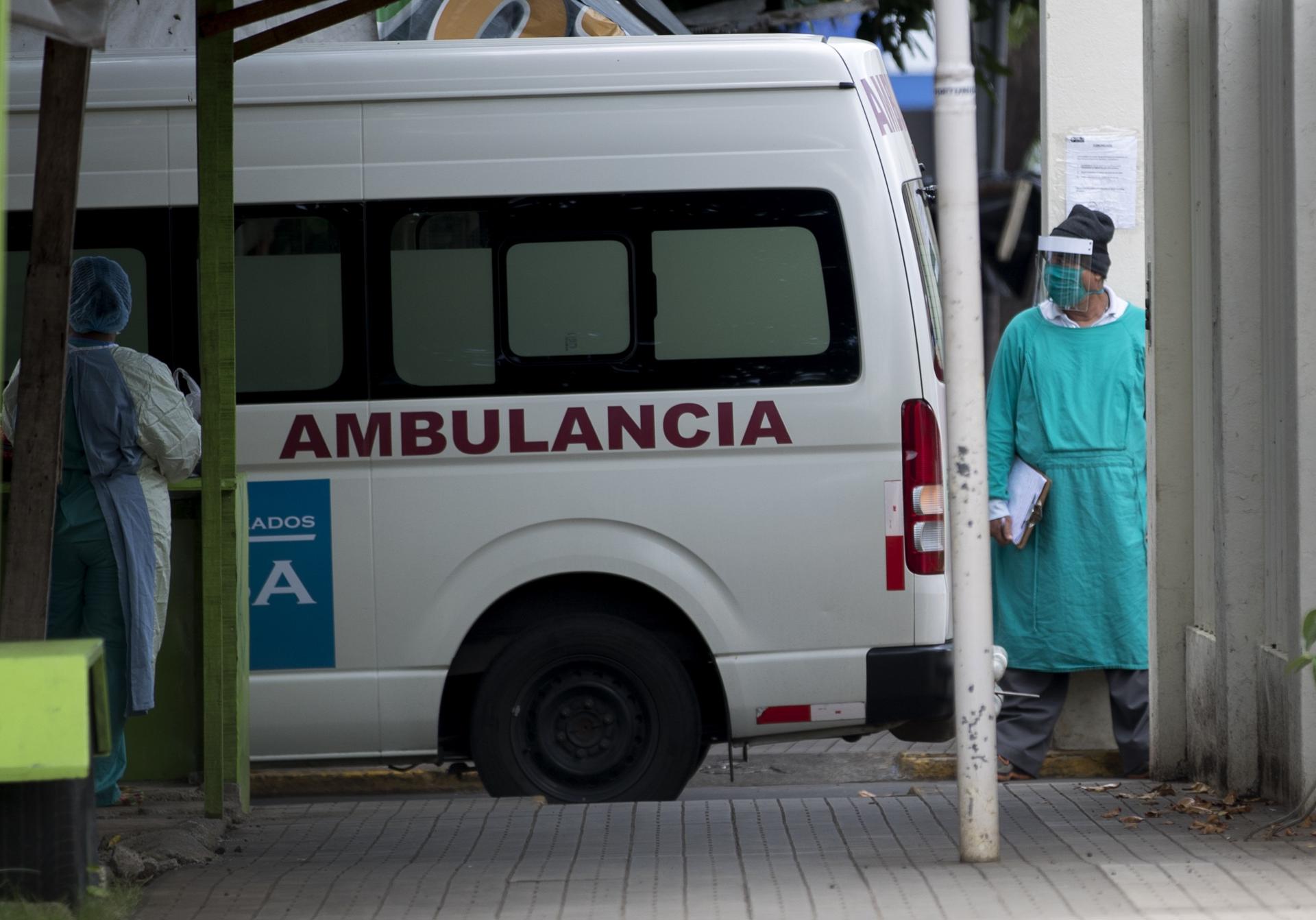 ambulancia hospital nicaragua covid