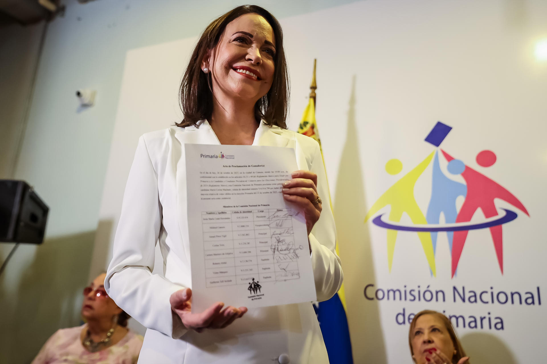 María Corina Machado es proclamada candidata opositora a la Presidencia