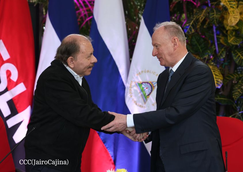 Daniel Ortega se reunió en Managua con el secretario del Consejo de Seguridad de Rusia
