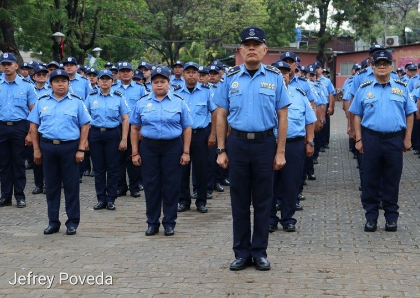Policía de Nicaragua ratifica compromiso de seguir defendiendo la "paz" en el "Día de la Dignidad Nacional"
