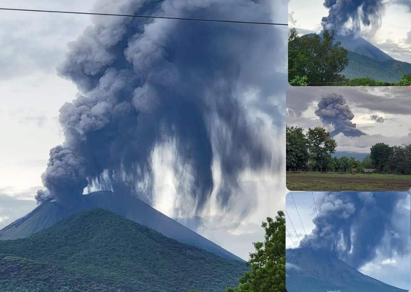 Volcán San Cristóbal, el más alto de Nicaragua registra una "pequeña explosión" con emanación de gases