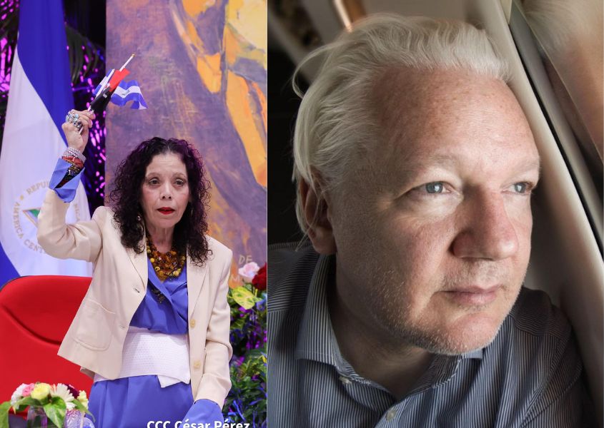 Hipocresía: Murillo celebra libertad de Julian Assange, mientras encarcela a periodistas en Nicaragua