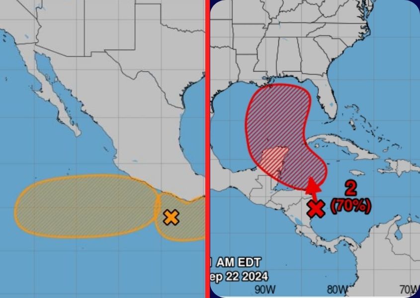 Alta probabilidad de formación ciclónica al noreste de Cabo Gracias a Dios, advierten de más lluvias