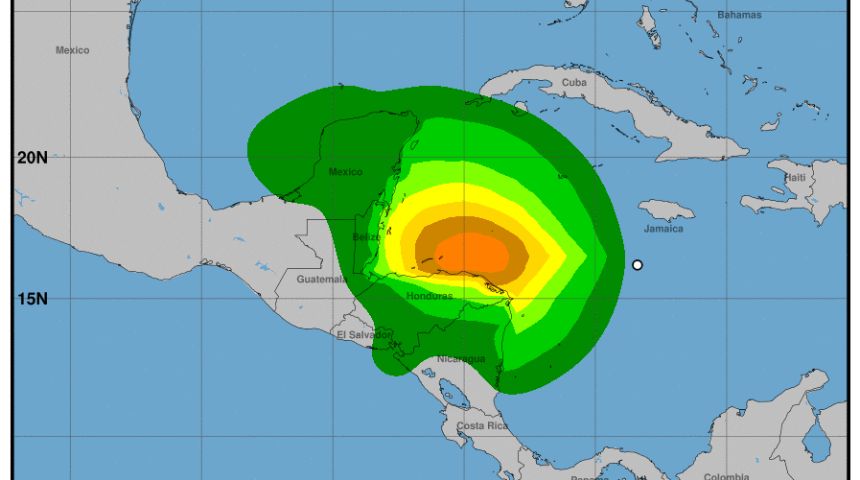 Alertas de huracán para partes de Honduras y Nicaragua ante posible formación de tormenta