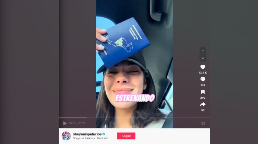 Sheynnis Palacios estrena pasaporte nicaragüense, reitera que pronto visitará Nicaragua