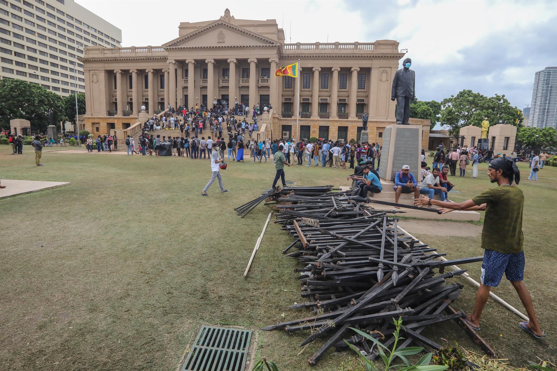 manifestantes palacio presidencial sri lanka