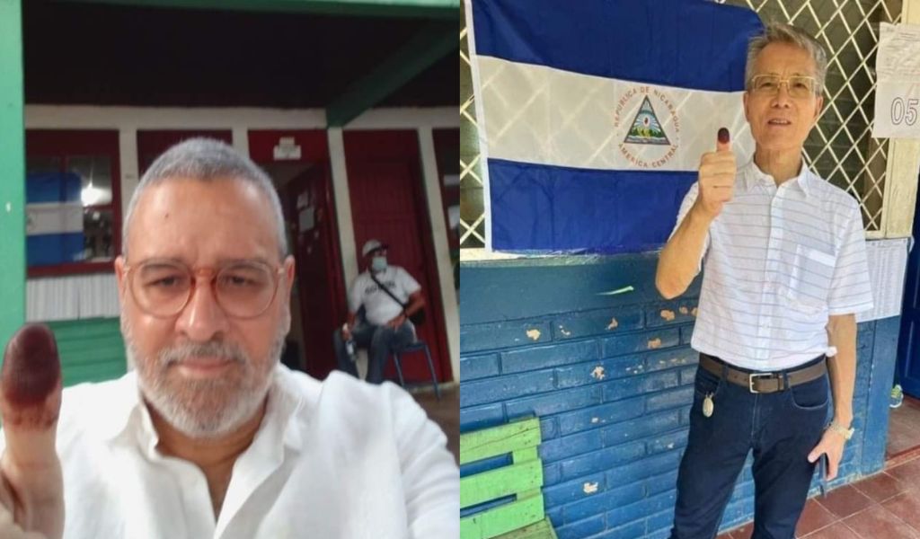 mauricio funes y jaime wu dedo manchado elecciones nicaragua