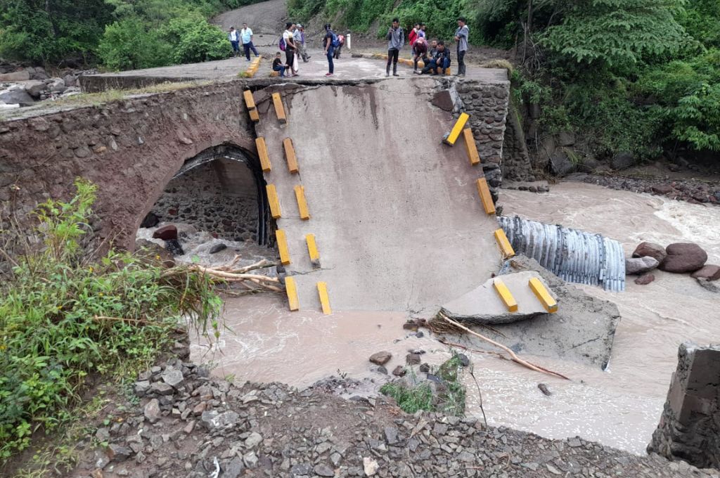 puente colapsa en Estelí lluvias