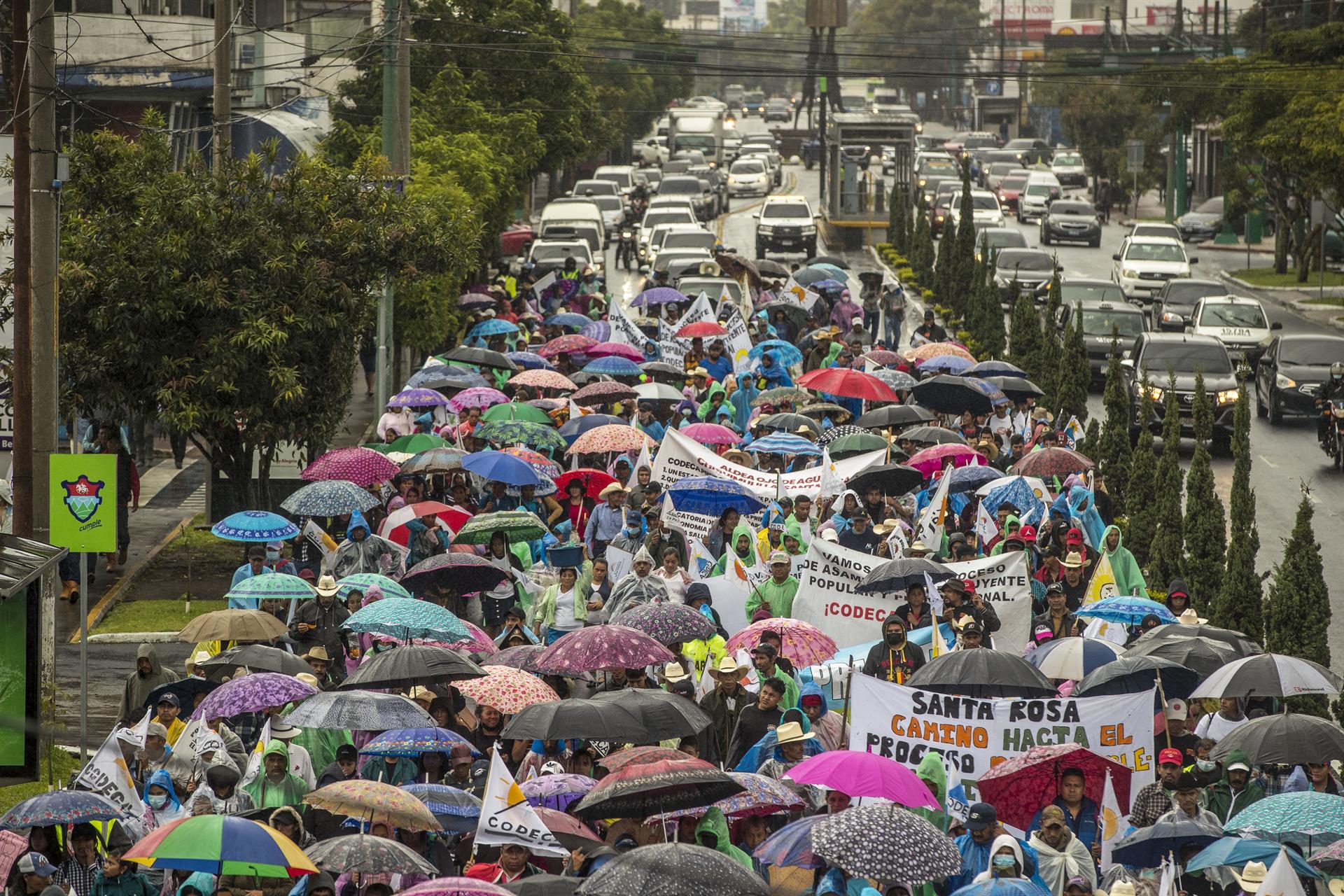 marcha campesinos guatemala corrupcion
