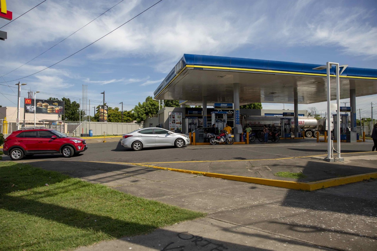 estacion de gasolina en managua