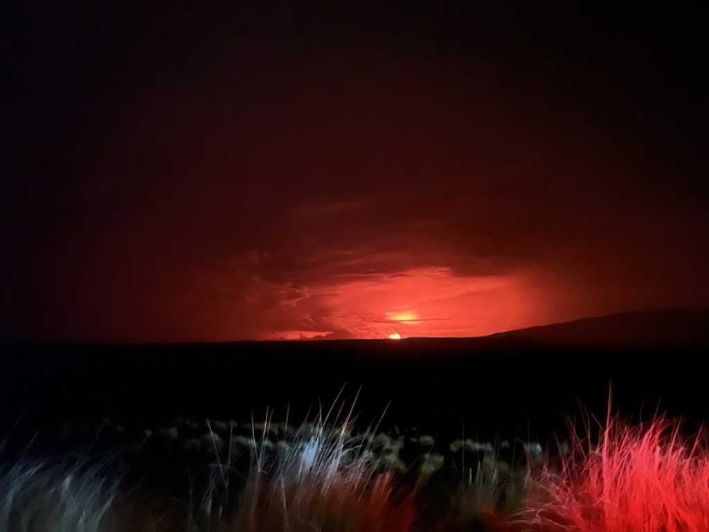 erupcion del volcan mauna loa