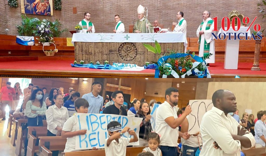 misa apoyo iglesia catolica nicaragua madrid