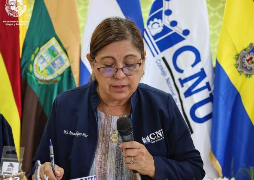 Ramona Rodríguez, titular del Consejo Nacional de Universidades (CNU) en Nicaragua.